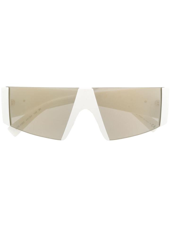Versace Eyewear Oversized Square Frames - White