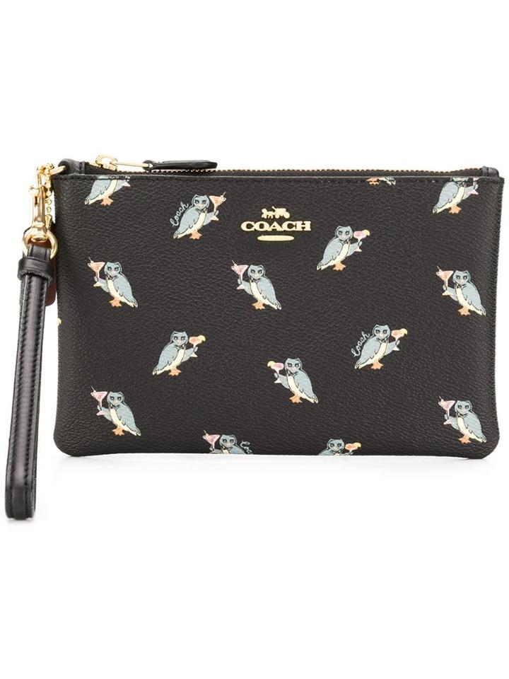 Coach Small Wristlet Clutch - Black