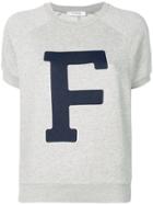 Frame Varsity Short-sleeve Sweatshirt - Grey