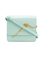 Sophie Hulme - Small Duck Egg Blue Cocktail Stirrer Bag - Women - Leather - One Size, Green, Leather