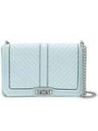 Rebecca Minkoff Chevron Quilted Crossbody Bag - Blue