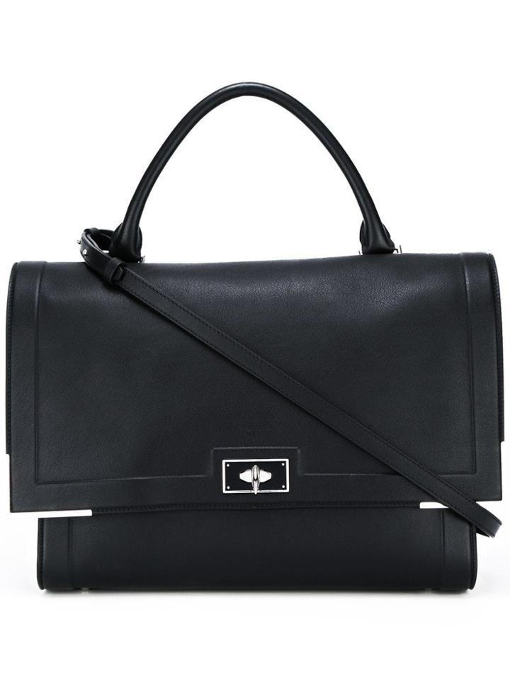 Givenchy Medium 'shark' Shoulder Bag - Black