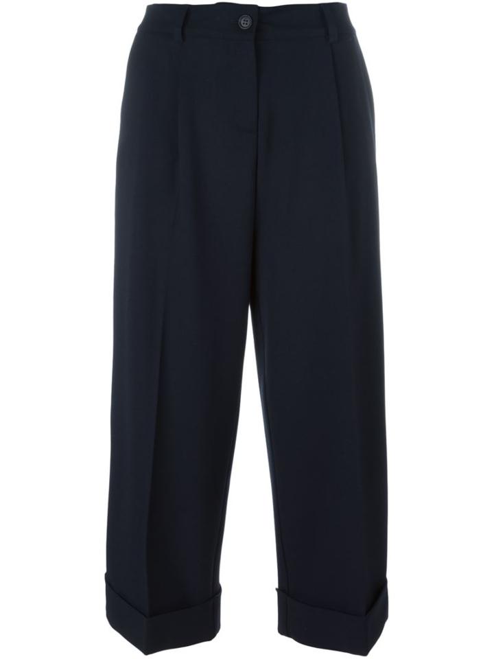 P.a.r.o.s.h. 'lily' Trousers, Women's, Size: Medium, Blue, Spandex/elastane/virgin Wool