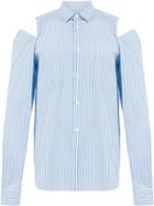 Comme Des Garçons Homme Plus Ripped Detailed Shirt - Blue