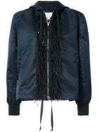 Cinq A Sept Feathered Bomber Jacket - Blue