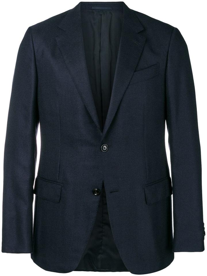 Ermenegildo Zegna Single-breasted Blazer Jacket - Blue