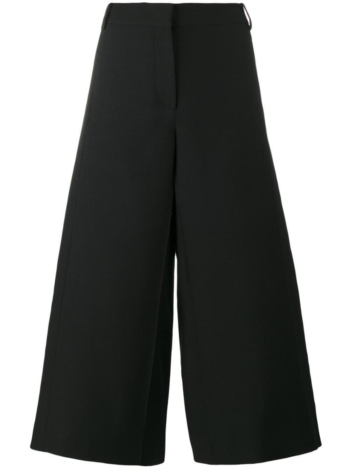 Valentino High-waisted Culottes - Black