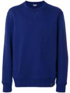 Lanvin L Embroidery Compact Jersey Sweatshirt - Blue