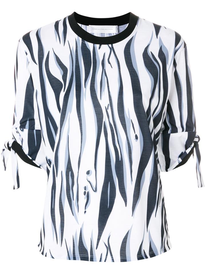 Victoria Victoria Beckham Tiger Print Blouse - Blue