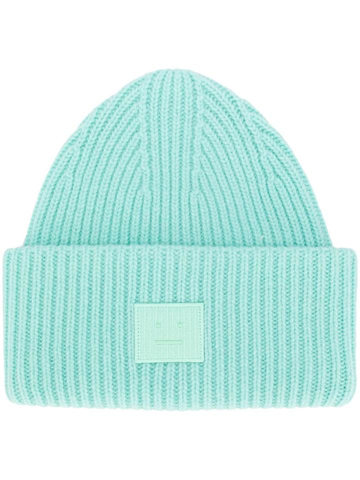Acne Studios Pansy N Face Beanie - Green