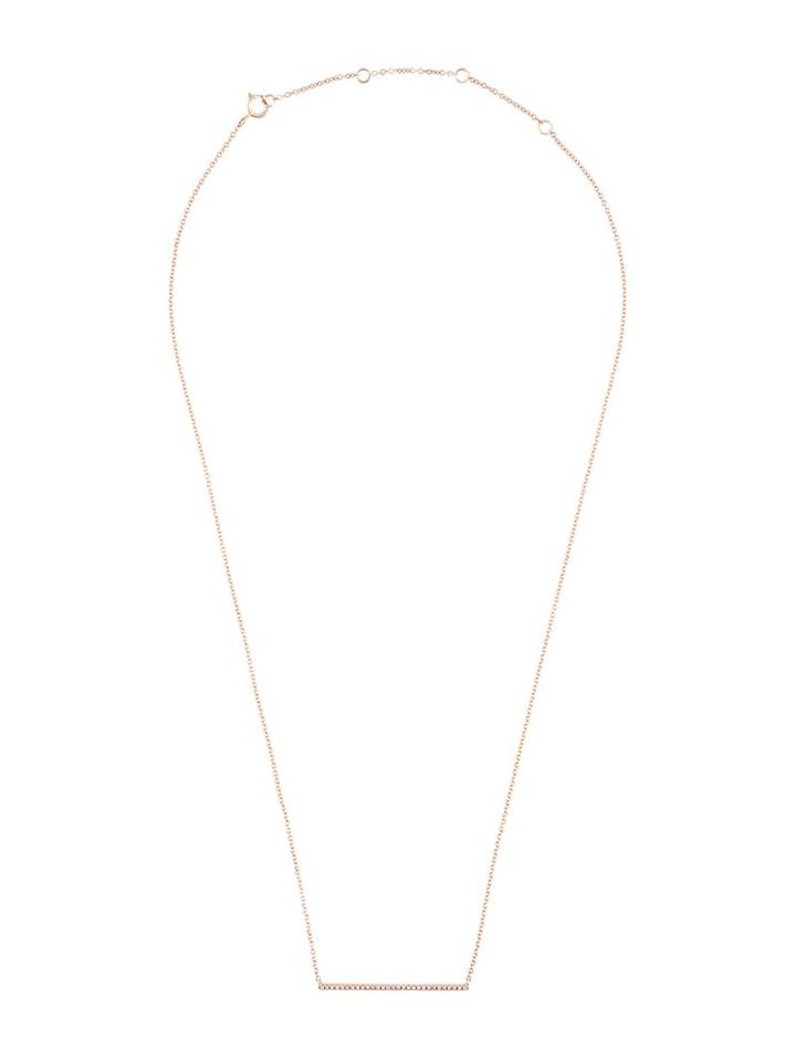 Ef Collection Bar Necklace, Women's, Metallic