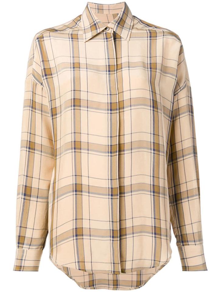 Alberto Biani Classic Plaid Shirt - Neutrals