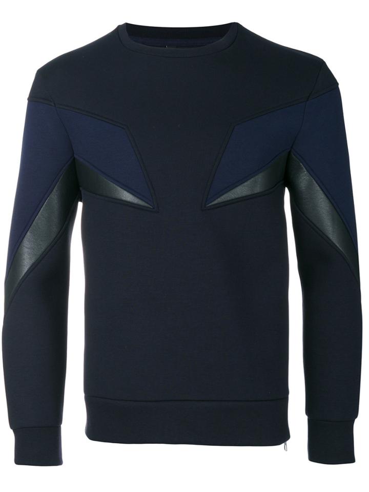 Neil Barrett Geometric Panelled Roll-neck - Unavailable