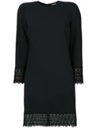 Dsquared2 Dress With Scalloped Lace Trim - Black