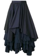 Enföld Layered Ruffle Skirt - Blue