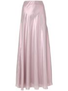 Alberta Ferretti Shimmery Maxi Skirt - Pink & Purple