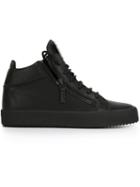 Giuseppe Zanotti Design Kriss Hi-top Sneakers, Men's, Size: 40, Black, Calf Leather/leather/rubber