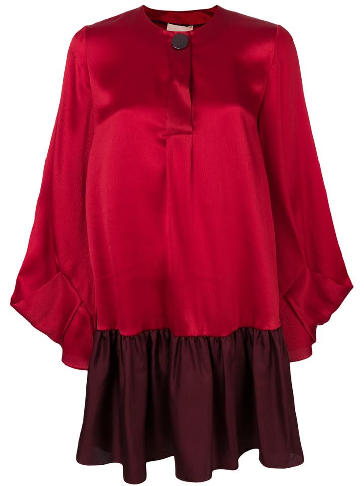 Roksanda Katra Colour-block Shift Dress - Red