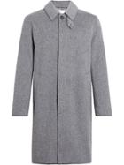 Mackintosh Light Grey Storm System Wool 3/4 Coat Gm-001f