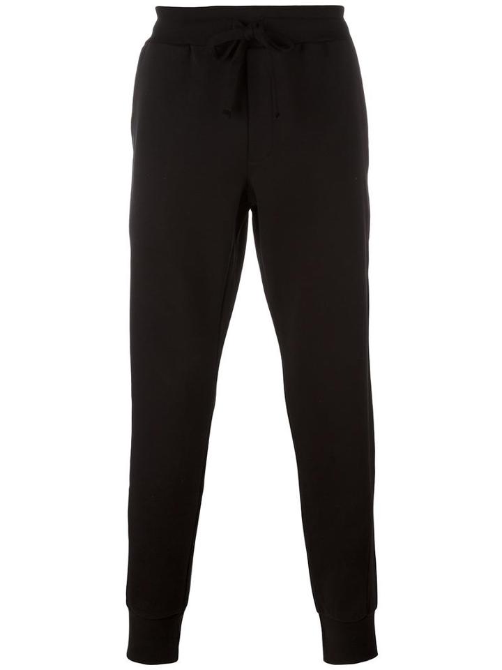 Paolo Pecora Slim-fit Trousers, Men's, Size: Medium, Black, Cotton