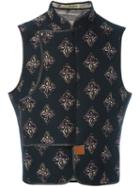 Al Duca D'aosta 1902 Patterned Sleeveless Gilet, Men's, Size: 46, Black, Cotton/polyester/acetate/other Fibers