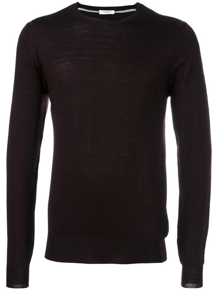 Paolo Pecora Crew Neck Jumper, Men's, Size: Medium, Red, Wool