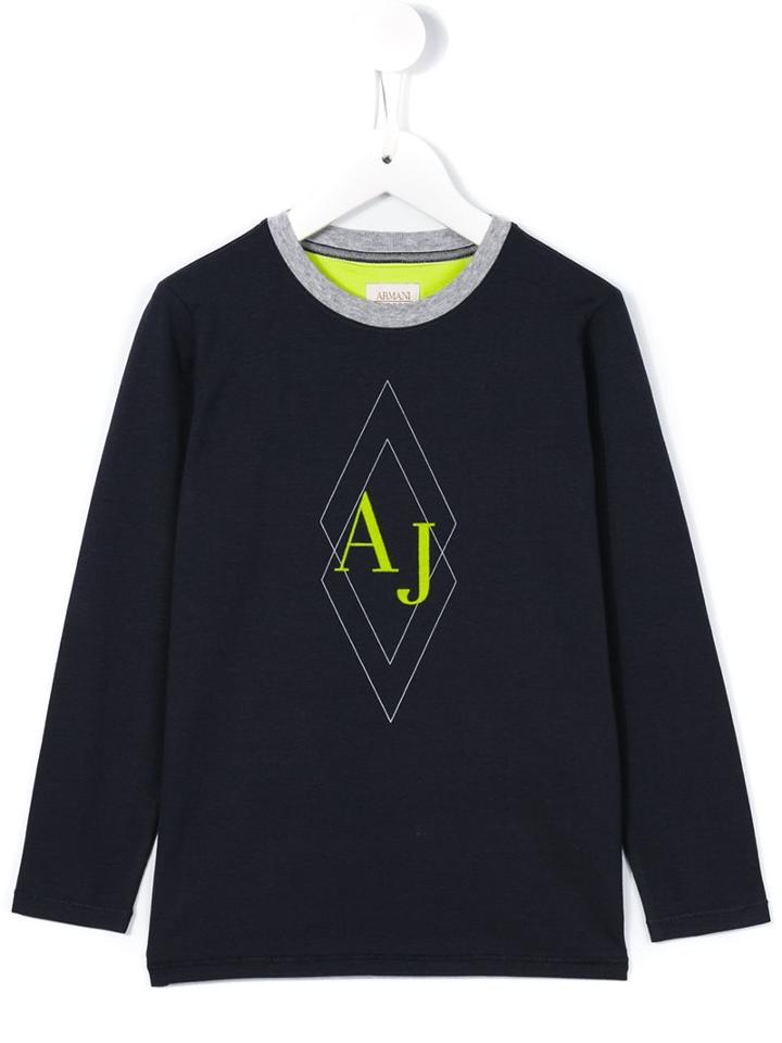 Armani Junior Diamond Logo Top