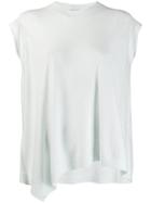 Roberto Collina Handkerchief Hem Top - Green