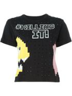 Philipp Plein Killing It T-shirt, Women's, Size: L, Black, Cotton