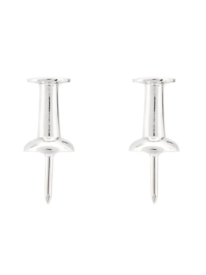 Lauren Klassen Pushpin Earrings - Metallic