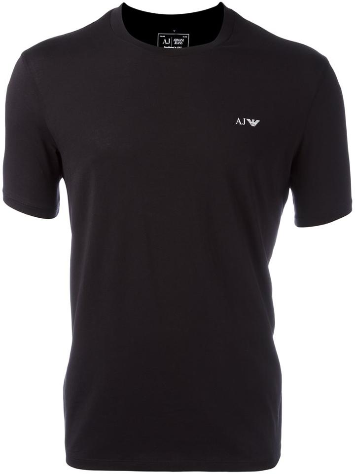 Armani Jeans 'double Pack' T-shirts, Men's, Size: Xl, Black, Cotton