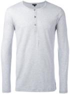 Ron Dorff 3-buttoned Henley T-shirt - Grey