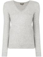 N.peal V-neck Jumper - Grey