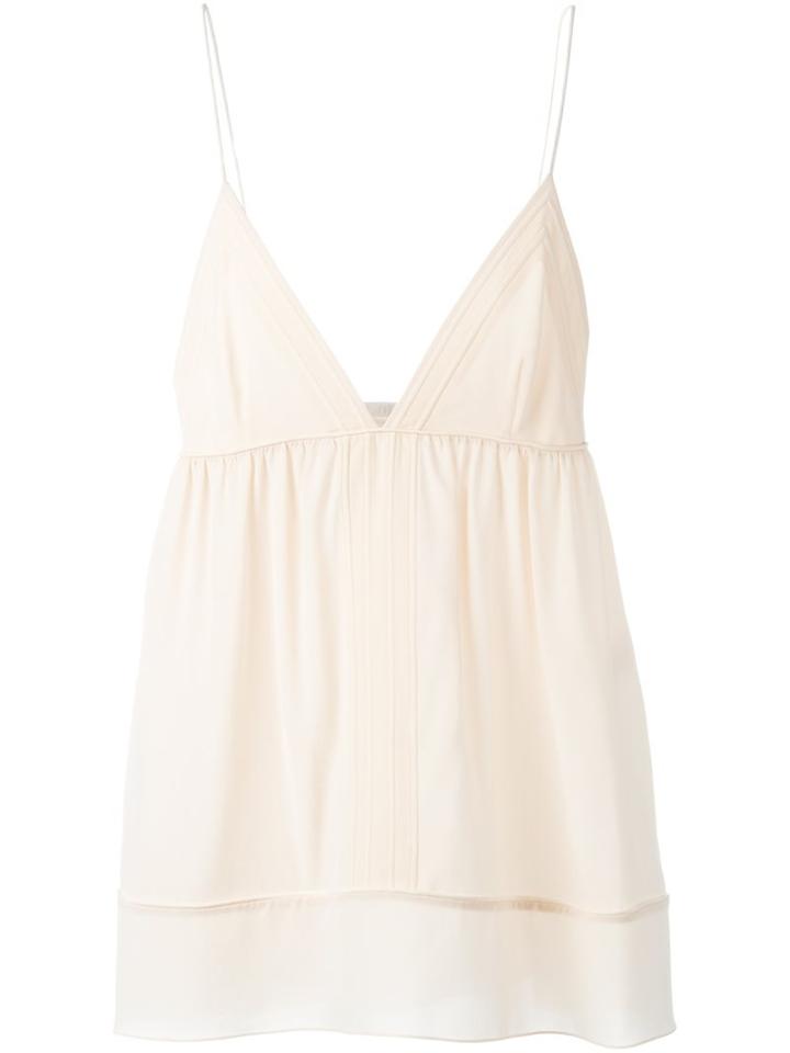 Chloé V-neck Flounce Top