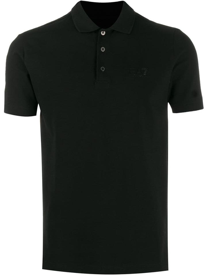 Ea7 Emporio Armani Logo Polo T-shirt - Black