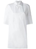 Jil Sander Shortsleeved Shirt Tunic, Women's, Size: 36, White, Cotton