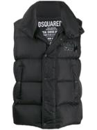 Dsquared2 Quilted Puffer Gilet - Black