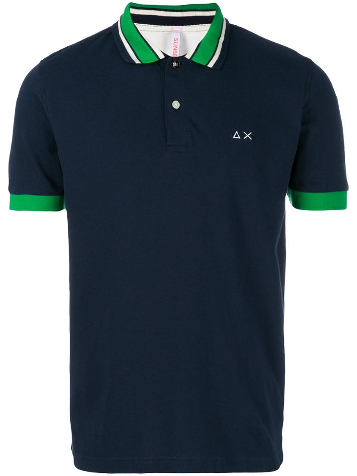 Sun 68 Classic Polo Shirt - Blue