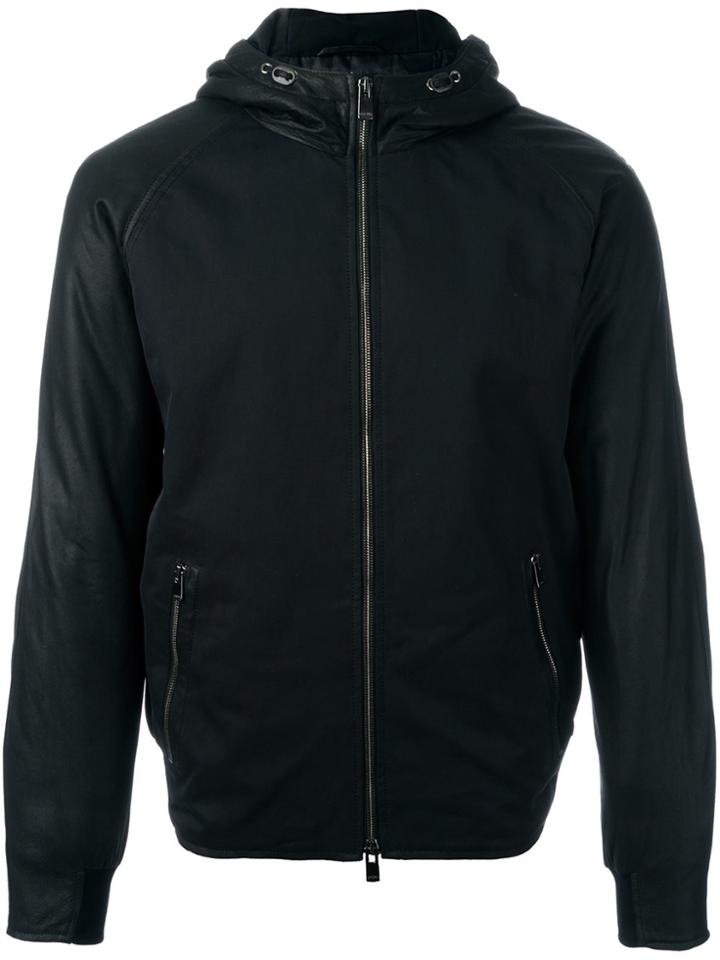 Drome Hooded Zipped Jacket - Black