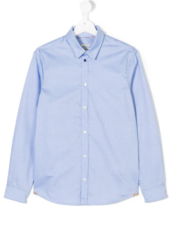 Paul Smith Junior - Classic Fit Shirt - Kids - Cotton - 16 Yrs, Blue