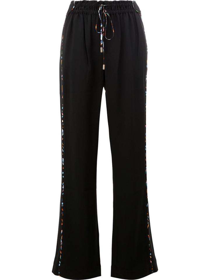 Peter Pilotto Wide Leg Drawstring Trousers - Black