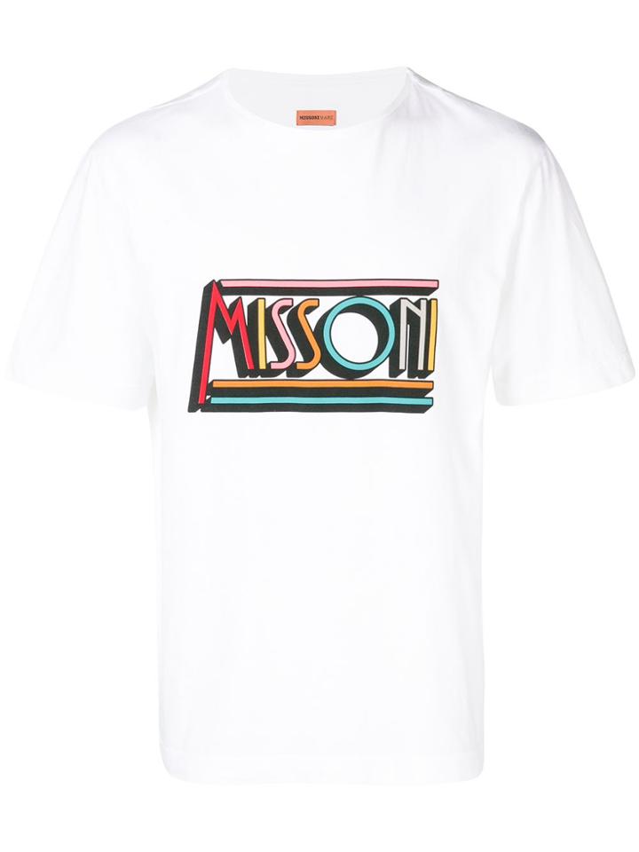 Missoni Mare Logo Printed T-shirt - White
