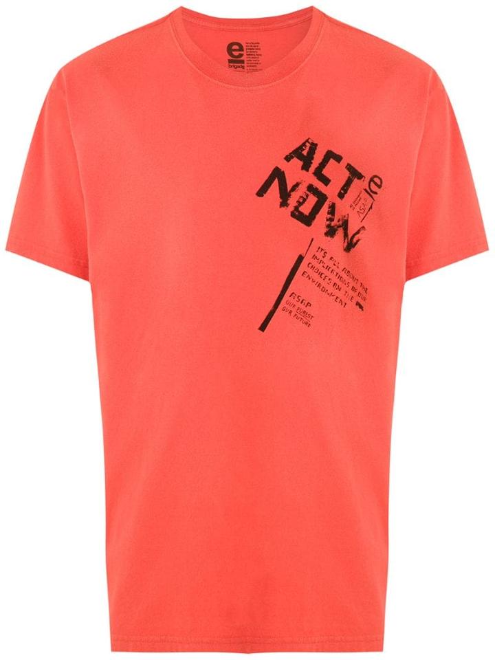 Osklen Intervenção Print T-shirt - Orange