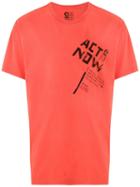 Osklen Intervenção Print T-shirt - Orange