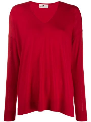 Sminfinity V-neck Jumper - Red