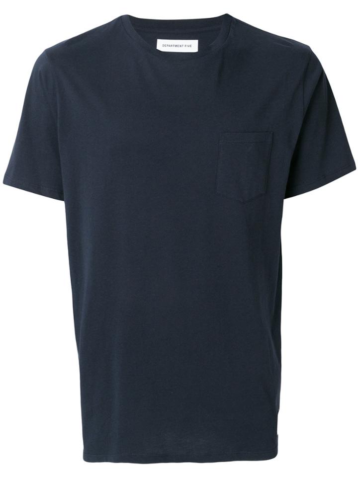 Department 5 Chest Pocket T-shirt - Blue