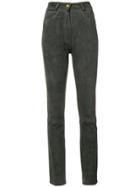 A.n.g.e.l.o. Vintage Cult 1980's Suede Trousers - Grey