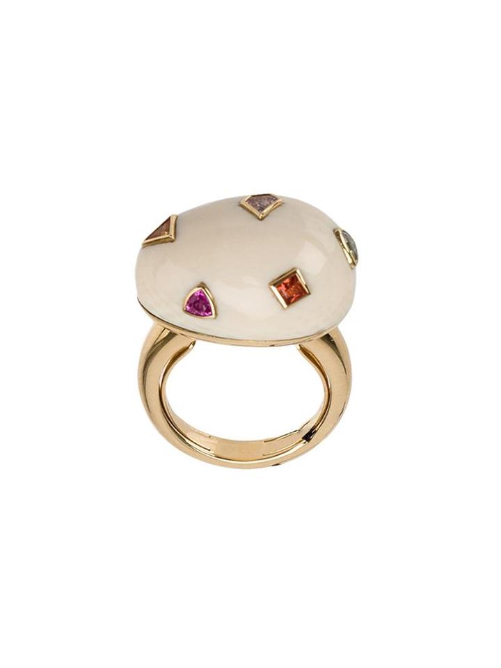 Bibi Van Der Velden 'pop Art' Small Ring, Women's, Size: 55, White