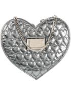 Philipp Plein Heart Quilted Crossbody Bag - Grey