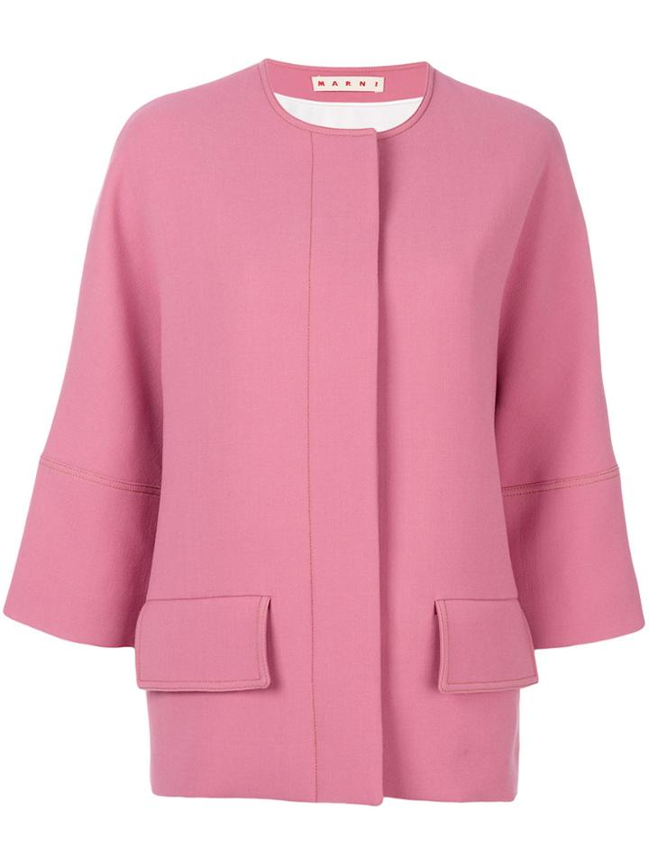 Marni Three-quarter Sleeve Jacket - Pink & Purple